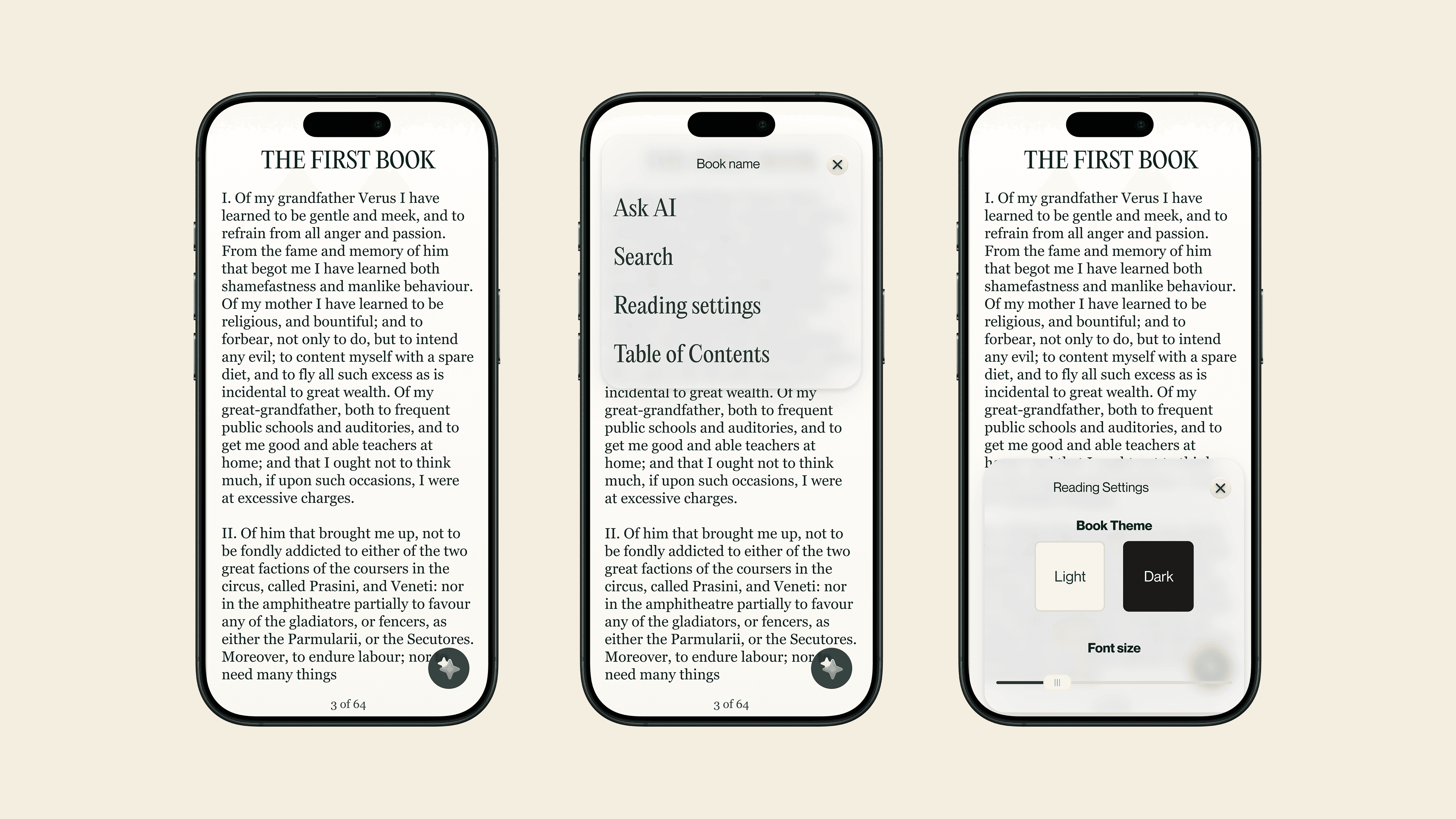 Adler settings interface