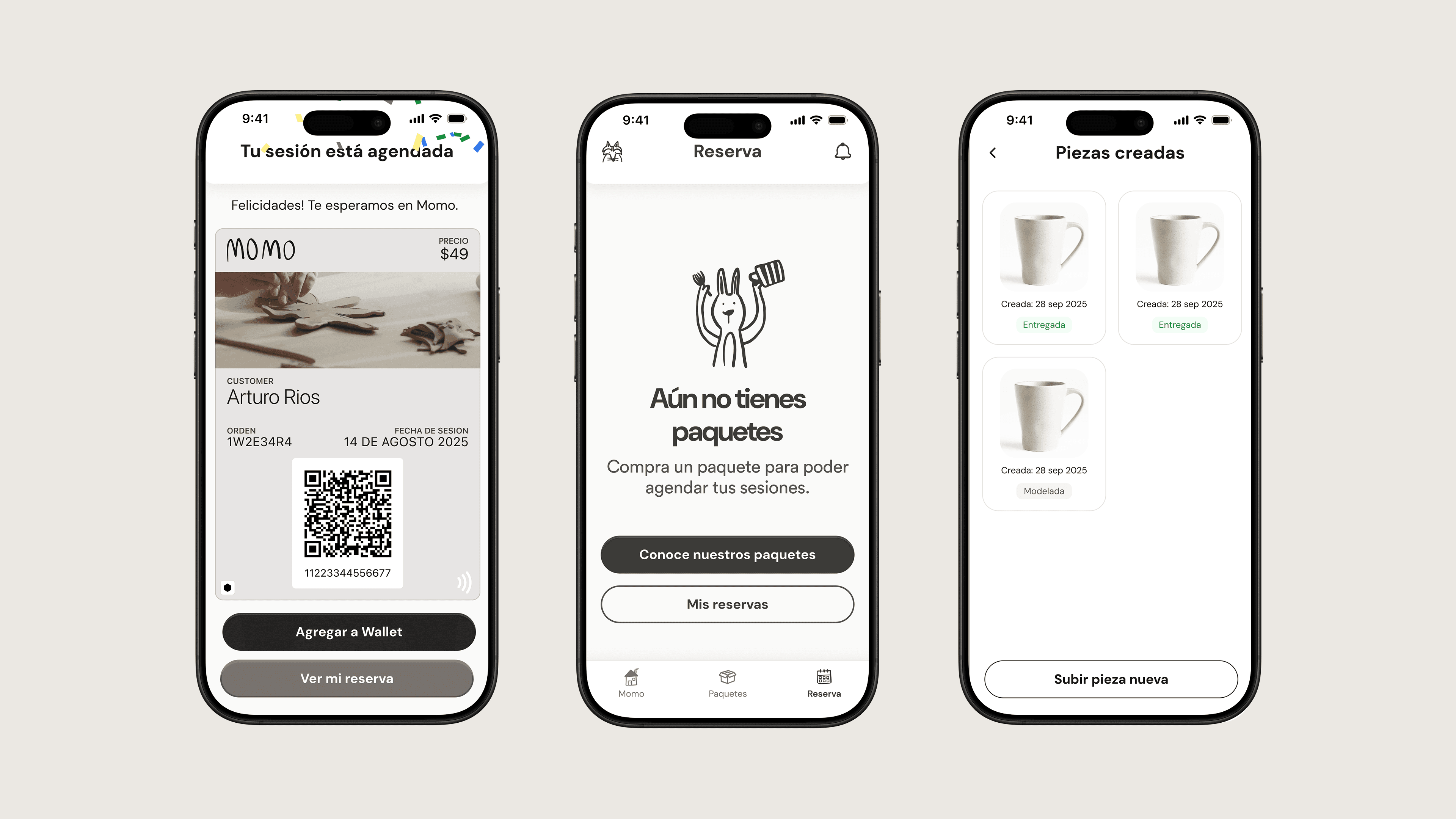 Momo feature showcase