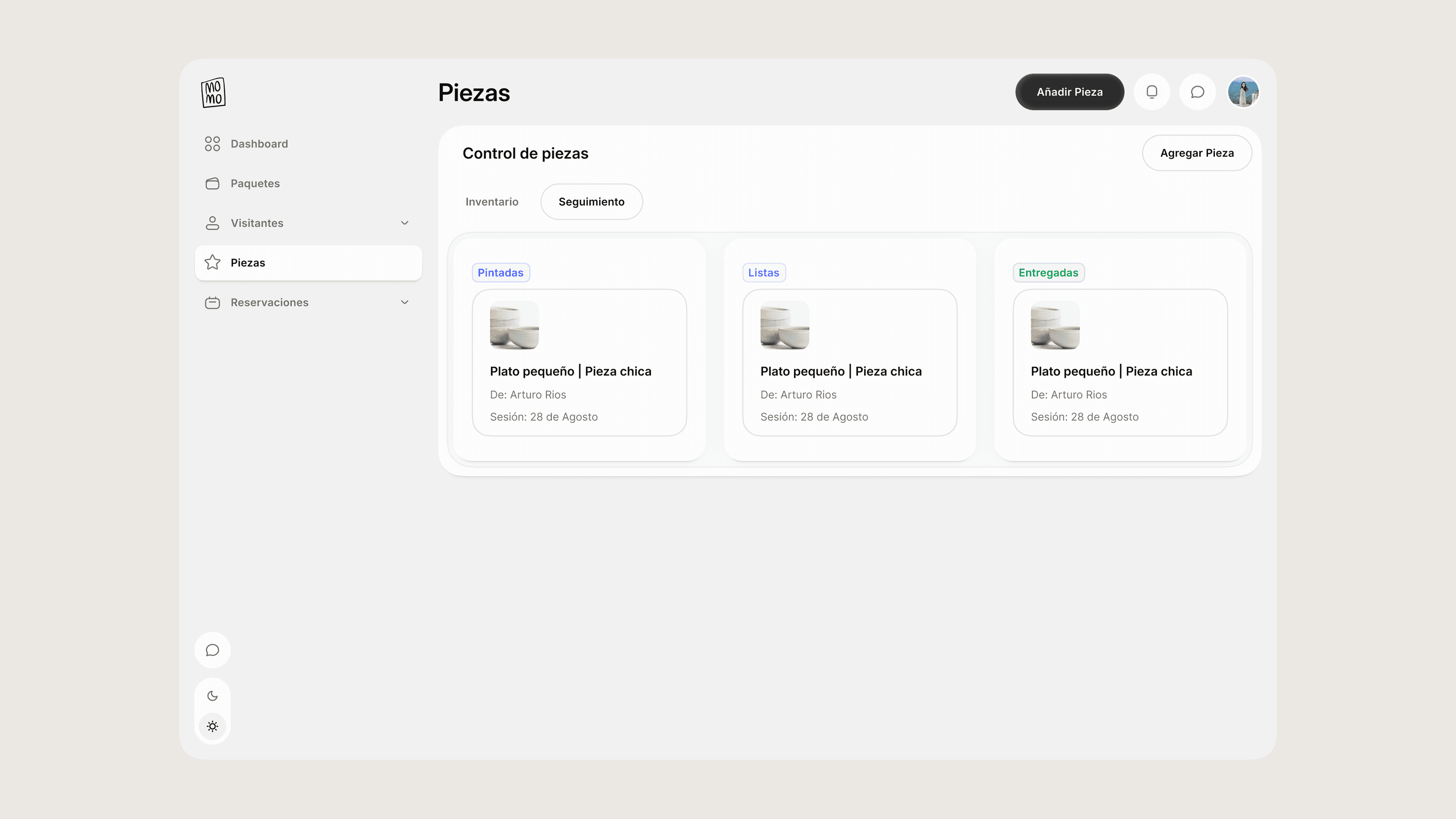 Momo additional screens